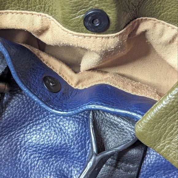 Kelsi Dagger Blue and Olive Tote Bag - Picture 3 of 15